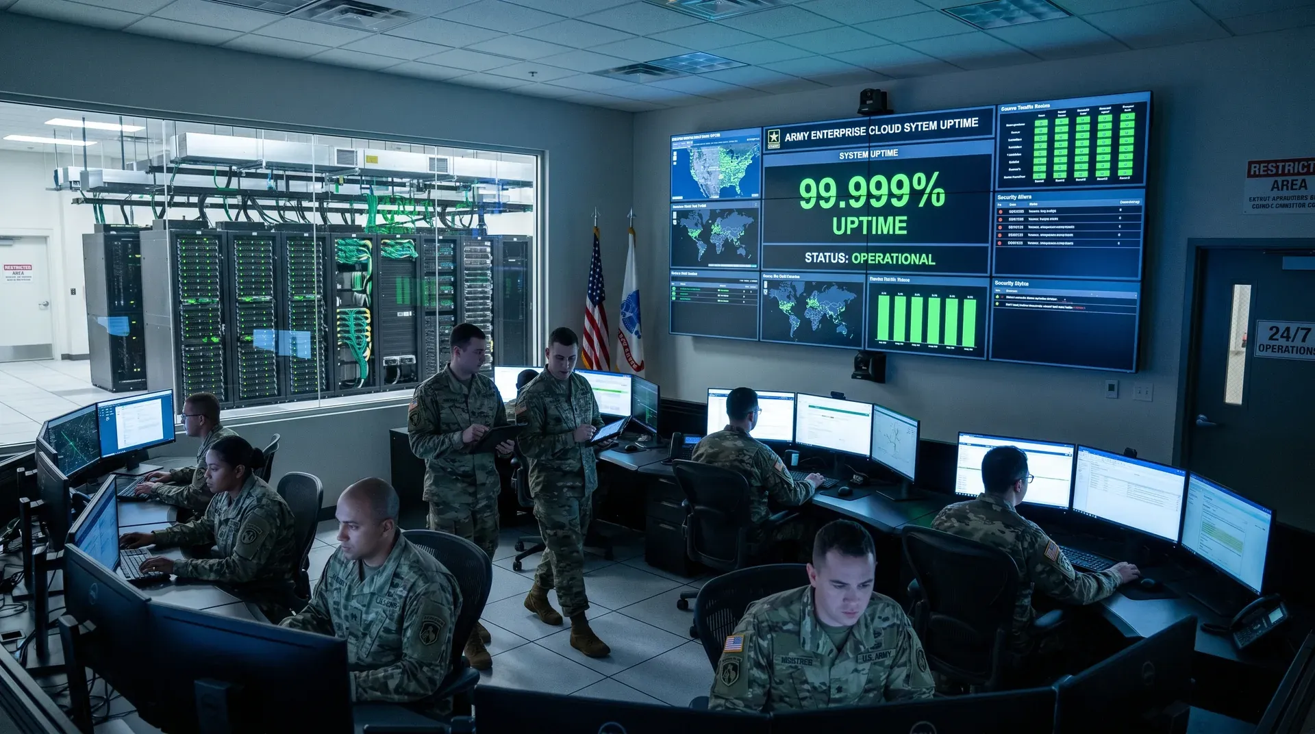 Data center / 99.999% uptime