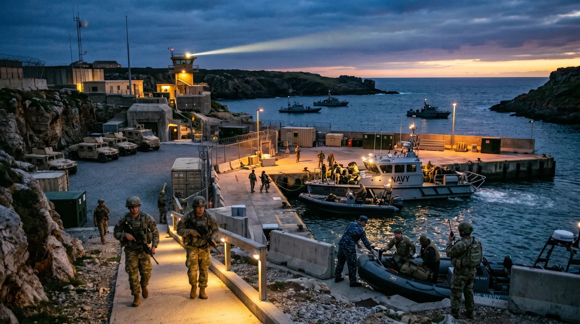 Naval outpost / dusk ops
